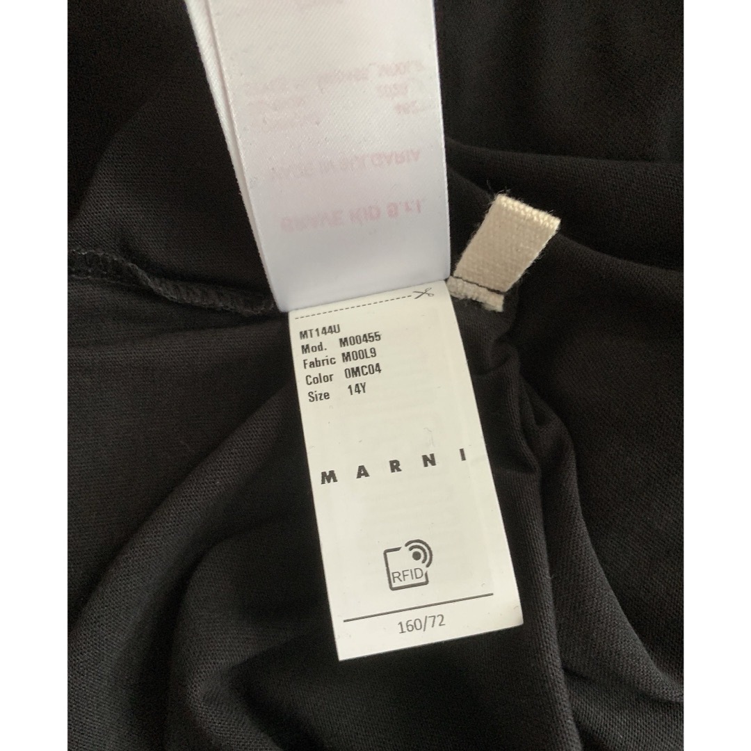 Marni(マルニ)のマルニ　ロゴTシャツ　ブラック　14 レディースのトップス(Tシャツ(半袖/袖なし))の商品写真