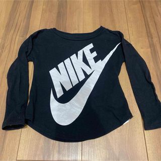 ベビー キッズ NIKE ロンT 黒 80 86 90 96 1歳 2歳(Ｔシャツ)