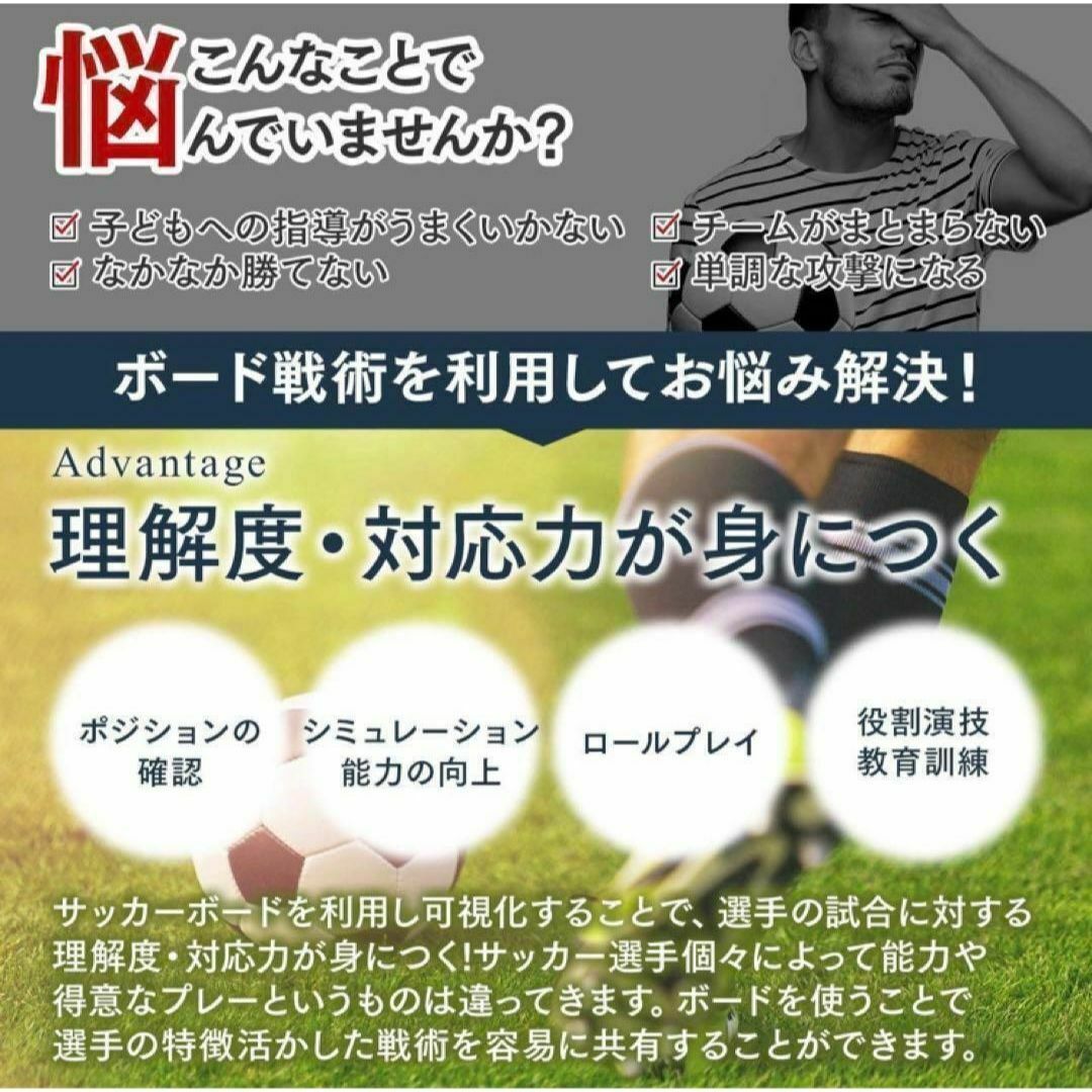 サッカーボード 作戦ボード 戦術ボード サッカー フットサル 作戦板 作戦盤 スポーツ/アウトドアのサッカー/フットサル(その他)の商品写真