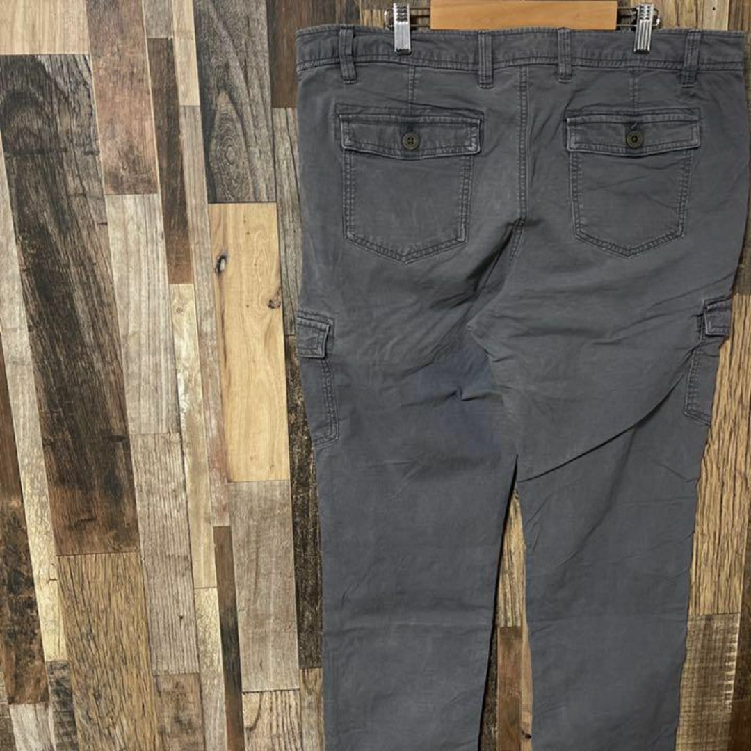 グレー カーゴ ワーク XL メンズ 無地 ゆるダボ パンツ USA古着 90s メンズのパンツ(ワークパンツ/カーゴパンツ)の商品写真