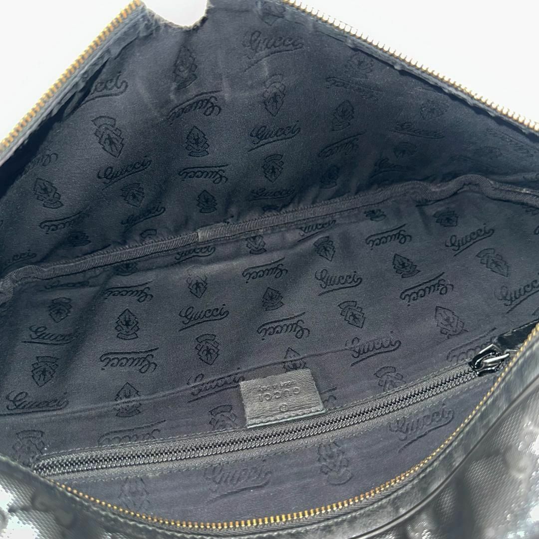 Gucci(グッチ)のグッチ ショルダーバッグ メッセンジャーバッグ GGインプリメ ブラック 黒 メンズのバッグ(ショルダーバッグ)の商品写真