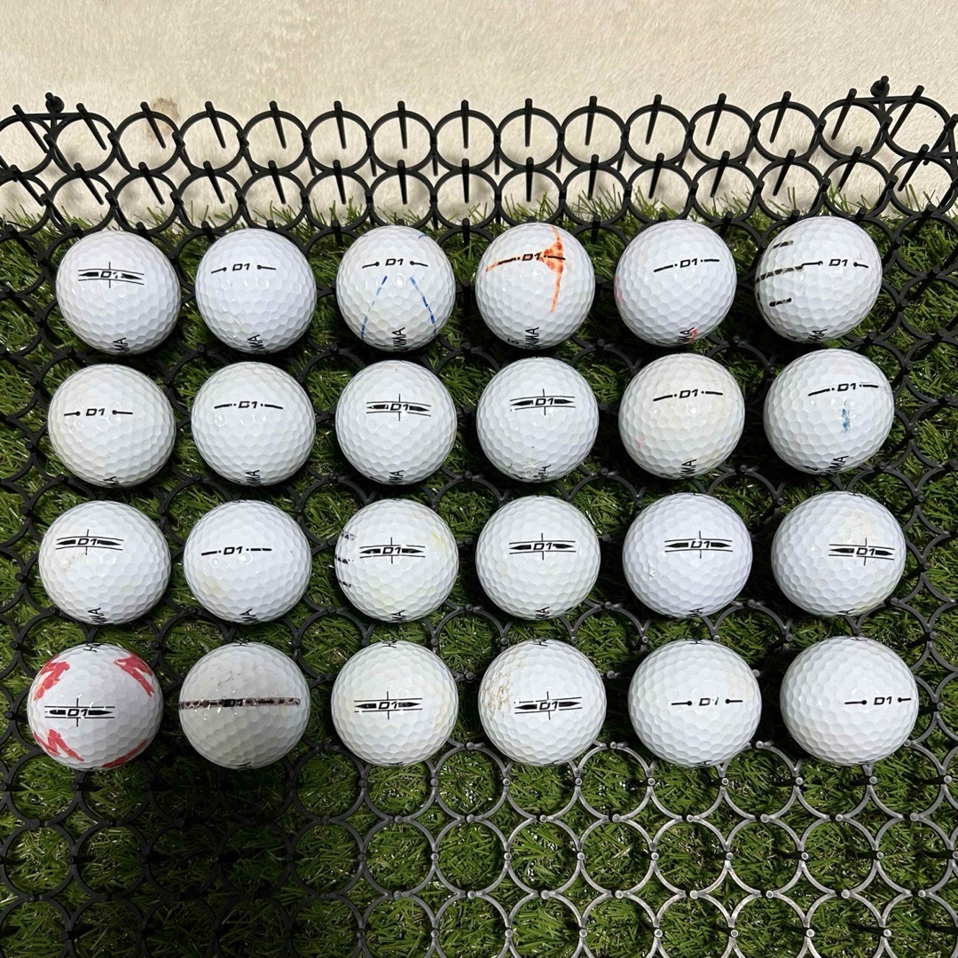 本間ゴルフ(ホンマゴルフ)のホンマD1☆ホワイト　24球　ABランク スポーツ/アウトドアのゴルフ(その他)の商品写真