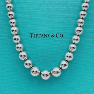 Tiffany & Co. - 【極美品】ティファニー　 ハードウェア　ボールチェーン　ネックレス　シルバー