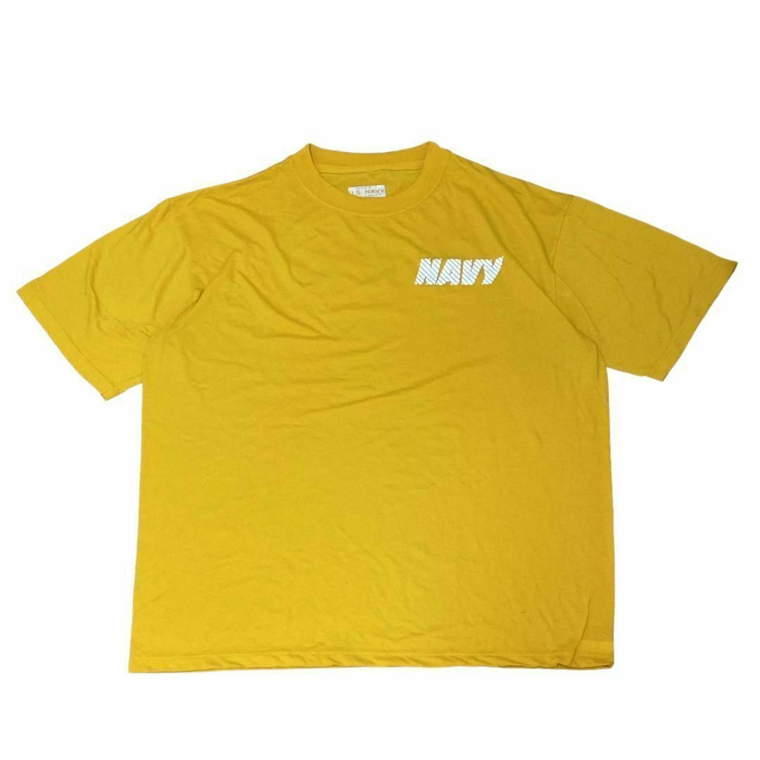 MILITARY(ミリタリー)のUSA製SOFFE ミリタリー U.S.NAVY 半袖Tシャツ イエローz36① メンズのトップス(Tシャツ/カットソー(半袖/袖なし))の商品写真