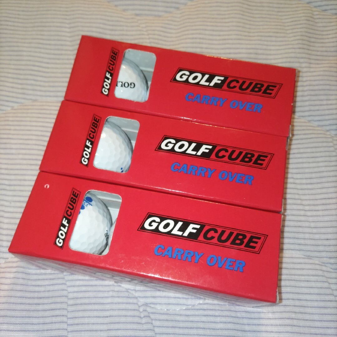 ゴルフボール　GOLFCUBE　9球　CARRYOVER　匿名配送　ゴルフ用品 スポーツ/アウトドアのゴルフ(その他)の商品写真