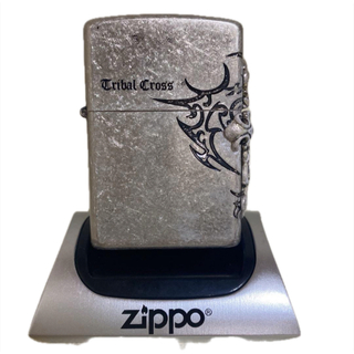 ジッポー(ZIPPO)のzippo USA 3D シルバー 十字架 ビンテージ風 ジッポー No.708(その他)