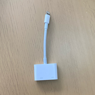 アップル(Apple)のHDMI変換ケーブル 純正 Lightning iPhone Apple(バッテリー/充電器)