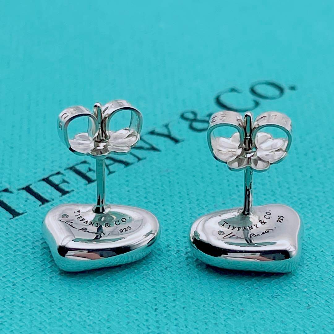 【美品】ティファニー ピアス フルハート シルバー925 【美品】ティファニー ピアス フルハート シルバー925