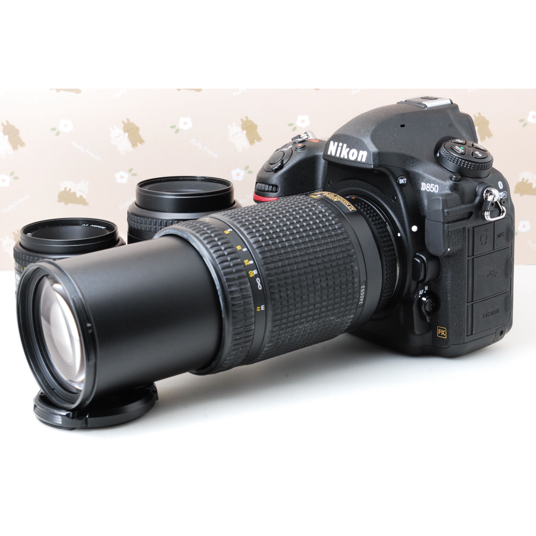 Nikon(ニコン)のWi-Fi★美品★ショット極少★レンズ3本❤️Nikon D850❤️フルサイズ スマホ/家電/カメラのカメラ(デジタル一眼)の商品写真