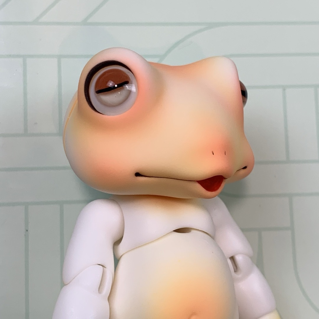 球体関節人形 ドール カエル soom toad ペット オレンジ ハンドメイドのぬいぐるみ/人形(人形)の商品写真