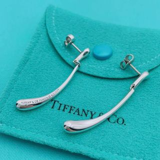 ティファニー(Tiffany & Co.)の【極美品】Tiffany & Co ピアス　ティアドロップ　ロング　スイング(ピアス)