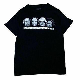 ミュージックティー(MUSIC TEE)のGILDAN 半袖Tシャツ DJ フォトTシャツ ブラック US古着 m55(Tシャツ/カットソー(半袖/袖なし))