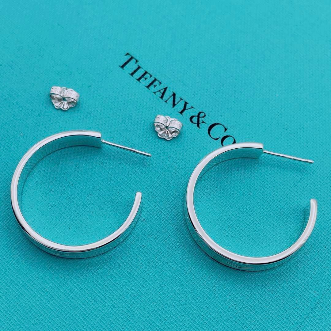 Tiffany & Co.(ティファニー)の【極美品】希少サイズ　Tiffany & Co. ピアス　ナロー　Lサイズ レディースのアクセサリー(ピアス)の商品写真