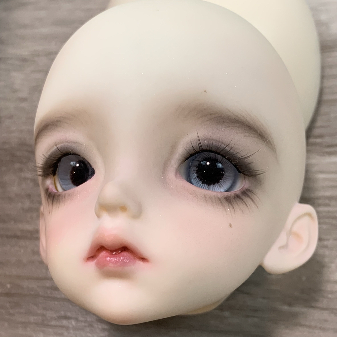 doll zone ヘッド Kerze 粉白肌 1/4 ヘッドのみ アイなし ハンドメイドのぬいぐるみ/人形(人形)の商品写真