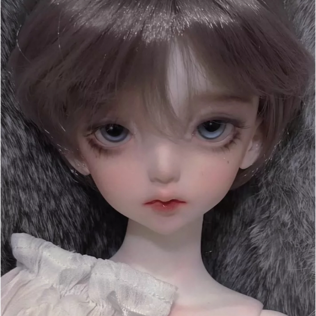 doll zone ヘッド Kerze 粉白肌 1/4 ヘッドのみ アイなし ハンドメイドのぬいぐるみ/人形(人形)の商品写真