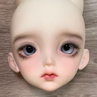 doll zone ヘッド Kerze 粉白肌 1/4 ヘッドのみ アイなし(人形)