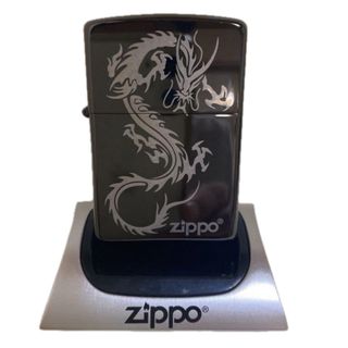 ジッポー(ZIPPO)のzippo USA メタル BLACK ドラゴン ジッポー No.709(タバコグッズ)