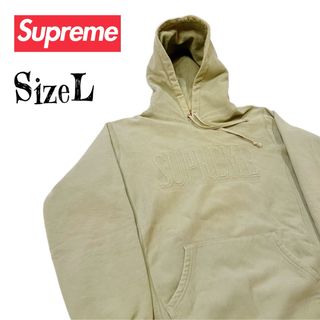 Supreme - 希少L★Supreme シュプリーム カナダ製 エンボス加工 フーディー