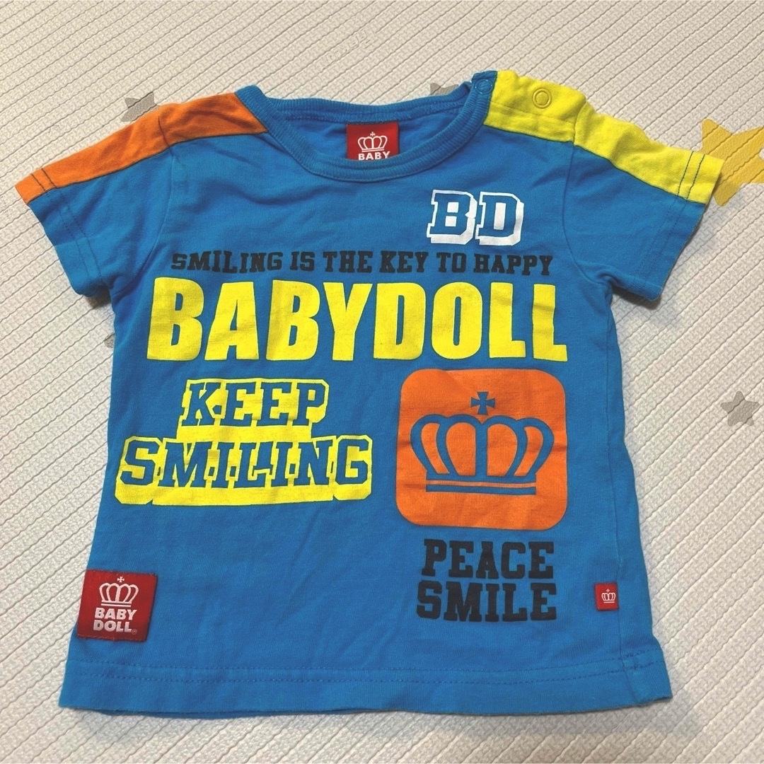 BABYDOLL(ベビードール)のBABY DOLL 80センチ　Tシャツ　半袖　男　夏　キッズ　ベビー キッズ/ベビー/マタニティのベビー服(~85cm)(Ｔシャツ)の商品写真