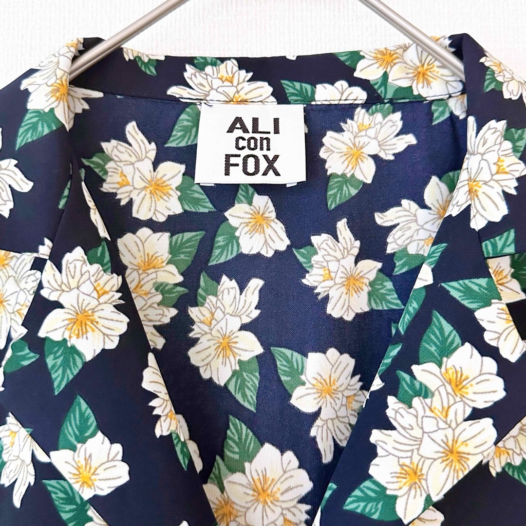 ZARA(ザラ)のALI CON FOX 花柄シャツワンピース レディースのワンピース(ロングワンピース/マキシワンピース)の商品写真