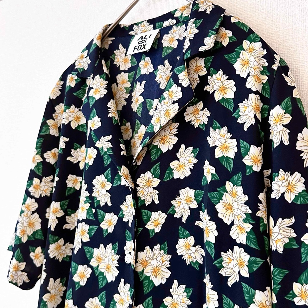 ZARA(ザラ)のALI CON FOX 花柄シャツワンピース レディースのワンピース(ロングワンピース/マキシワンピース)の商品写真