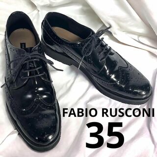 ファビオルスコーニ(FABIO RUSCONI)の極美品 ファビオルスコーニ ビブラムソール ウィングチップ レースアップシューズ(ローファー/革靴)