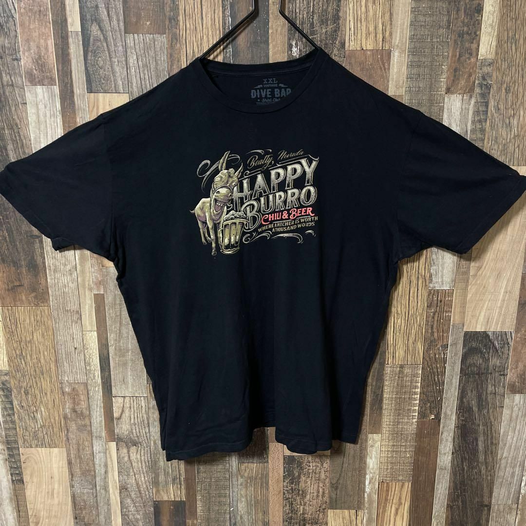 アニマル メンズ 馬 プリント ブラック 2XL 古着 90s 半袖 Tシャツ メンズのトップス(Tシャツ/カットソー(半袖/袖なし))の商品写真