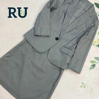 アールユー(RU)のRU グレー フォーマル リクルート スーツ セットアップ L M スカート(スーツ)