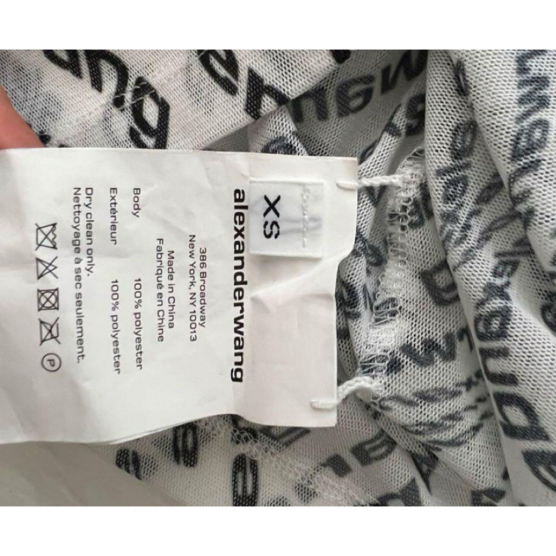 Alexander Wang(アレキサンダーワン)のAlexander Wang アレキサンダーワン　ロゴメッシュトップス レディースのトップス(Tシャツ(半袖/袖なし))の商品写真
