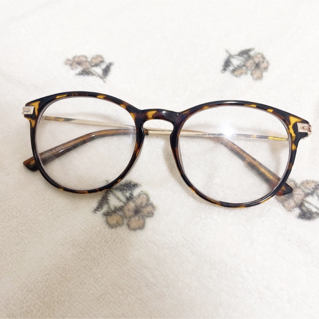 伊達メガネ レディースのファッション小物(サングラス/メガネ)の商品写真