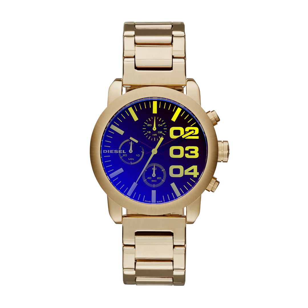 DIESEL(ディーゼル)の【DIESEL/ディーゼル】腕時計 アナログ ブルー ゴールド 人気 メンズの時計(腕時計(アナログ))の商品写真