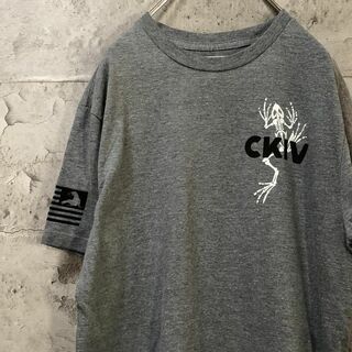 CKIV カエル 骨 ボーン アメリカ製 個性的 デザイン Tシャツ(Tシャツ/カットソー(半袖/袖なし))