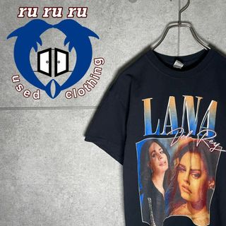 ヴィンテージ(VINTAGE)の[古着]ビンテージ　半袖　Tシャツ　Lana Del Rey　プリント　黒(Tシャツ/カットソー(半袖/袖なし))