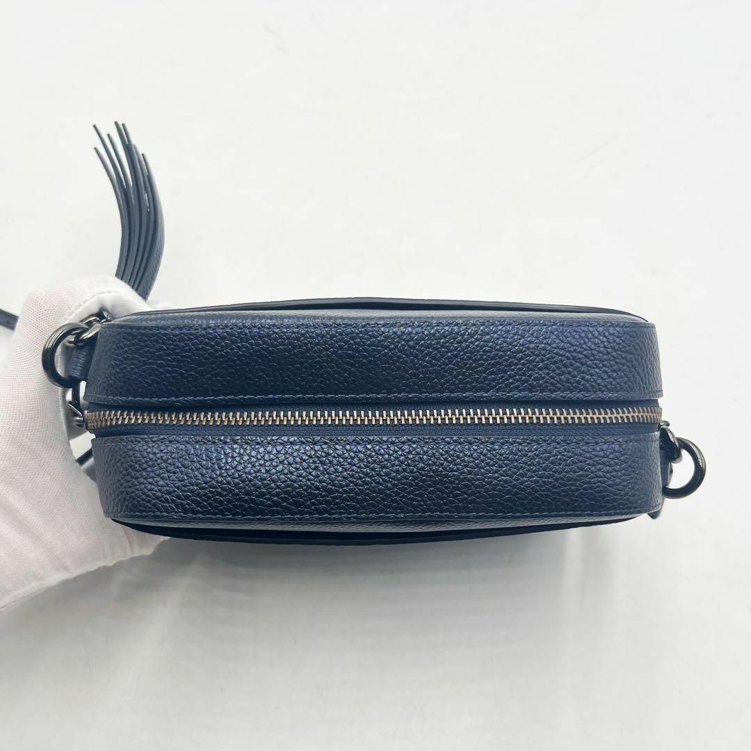 COACH(コーチ)の未使用に近い✨ コーチ　ショルダーバッグ　フリンジ　タッセル メタリックブルー レディースのバッグ(ショルダーバッグ)の商品写真