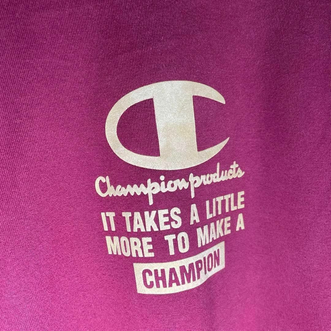 Champion(チャンピオン)の[古着]チャンピオン　長袖　Tシャツ　ロンT　プリント　アームライン　ラグラン メンズのトップス(Tシャツ/カットソー(七分/長袖))の商品写真