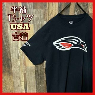 プリント M ブラック メンズ 鳥 USA古着 90s 半袖 Tシャツ(Tシャツ/カットソー(半袖/袖なし))