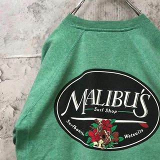 MALIBU ハイビスカス ウクレレ サーフ 企業ロゴ ジャケット(スウェット)