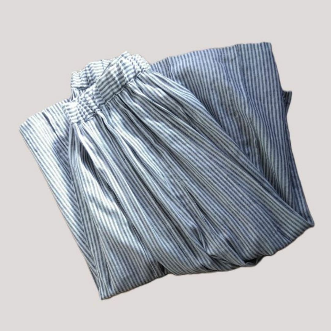 SM2(サマンサモスモス)の新品タグ付き　☆ｓｍ２☆　柄アソート綿麻ムラ染めプリーツスカート　 レディースのスカート(ロングスカート)の商品写真