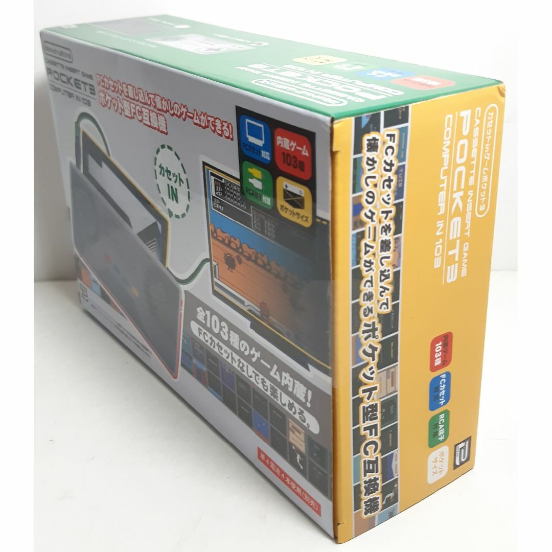 【新品】カセットINゲームポケット3 GAME POCKET 3ファミコン互換機 エンタメ/ホビーのゲームソフト/ゲーム機本体(家庭用ゲーム機本体)の商品写真