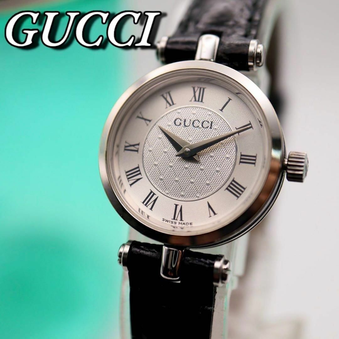 Gucci(グッチ)の極美品！GUCCI ラウンド シルバー クォーツ レディース腕時計 706 レディースのファッション小物(腕時計)の商品写真