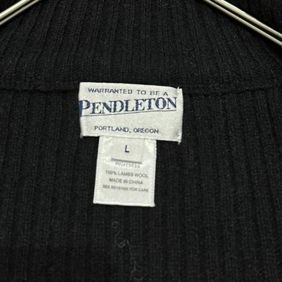 PENDLETON(ペンドルトン)のペンドルトン ラムウール100 ニットベスト フルジップ US古着 t24 メンズのトップス(ベスト)の商品写真