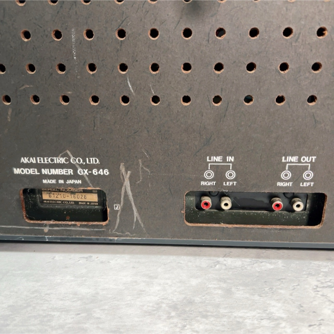 Z142 【超希少品】AKAI GX-646 オープンリールデッキ EEテープ スマホ/家電/カメラのテレビ/映像機器(その他)の商品写真