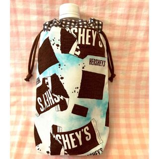 HERSHY'Sチョコレート☆ハンドメイド☆ペットボトルカバーブルー(その他)