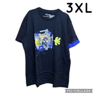 ユニクロ(UNIQLO)のユニクロ スプラトゥーン3 Tシャツ UT 半袖 ブラック 3XL(Tシャツ/カットソー(半袖/袖なし))