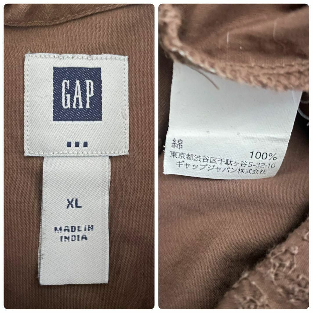 GAP(ギャップ)の[古着]GAP　半袖　シャツ　花柄刺繍　オールド　オーバーサイズ　茶色　レトロ メンズのトップス(シャツ)の商品写真