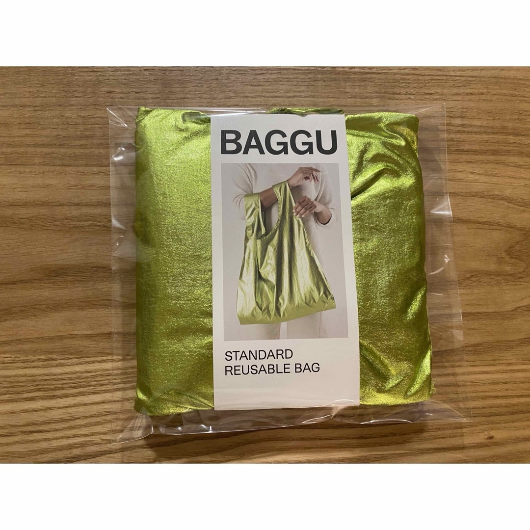 BAGGU(バグゥ)のBAGGU メタリックライム スタンダードサイズ レディースのバッグ(エコバッグ)の商品写真