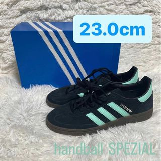 アディダス(adidas)のアディダス ハンドボール スペツィアル コアブラック クリアミント 23cm(スニーカー)