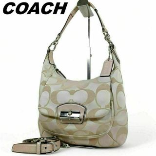 コーチ(COACH)のコーチ ショルダーバッグ ハンドバッグ 2way 肩掛け キャンバス ベージュ(ショルダーバッグ)