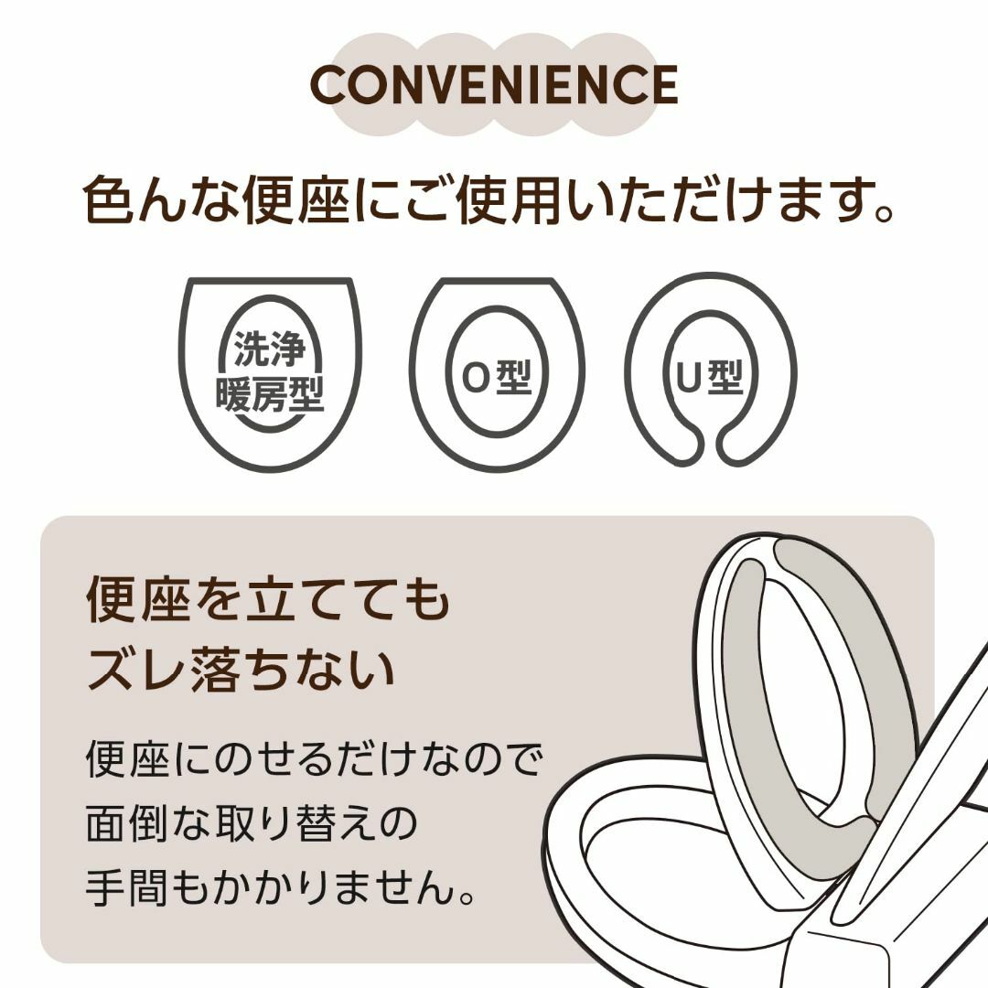 色:ブラウンレックLEC ぴたQ 吸着 べんざシート 極上もこふわ タフト生 インテリア/住まい/日用品の日用品/生活雑貨/旅行(日用品/生活雑貨)の商品写真