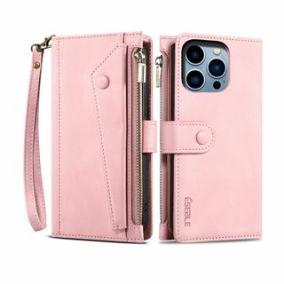 【サイズ:iPhone15Pro_色:ピンク】【Strap Series 財布型(その他)